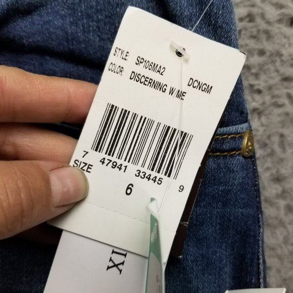 Kut From The Kloth Jeans Womens 6 Medium Wash Stretch Mid Rise Crop Straight NWT - Picture 5 of 16